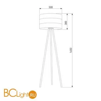 Торшер TK Lighting 5055 Tago White a059383 - Фото 0
