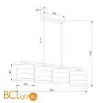 Подвесной светильник TK Lighting 3224 Tago White a059387 - Фото 0