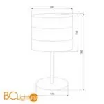 Настольная лампа TK Lighting 5054 Tago Black a059379 - Фото 0