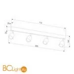 Спот TK Lighting Top 1021 Top Black Gold a059675 - Фото 0