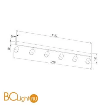 Спот TK Lighting Top 1022 Top Black Gold a059678 - Фото 0