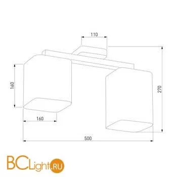 Потолочный светильник TK Lighting 4162 Tora White a059545 - Фото 0