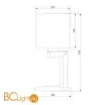 Настольная лампа TK Lighting Troy 5031 Troy Gray a059543 - Фото 0