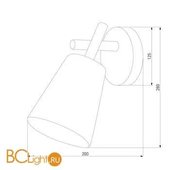 Бра TK Lighting Vaio 819 Vaio Grafit 1 00000072858 - Фото 0