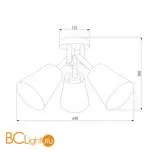 Потолочный светильник TK Lighting Vaio 658 Vaio Grafit 3 00000072654 - Фото 0