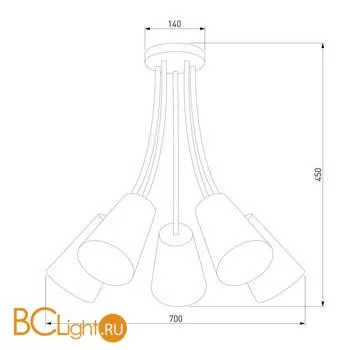 Люстра TK Lighting 3242 Wire Silver a059440 - Фото 0