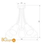 Люстра TK Lighting 3242 Wire Silver a059440 - Фото 0