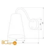 Бра TK Lighting 3240 Wire Silver a059437 - Фото 0