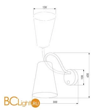 Бра TK Lighting 2445 Wire White 00000082766 - Фото 0