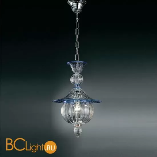 Подвесной светильник Vetri Lamp 1031/28 Cristallo/Blu