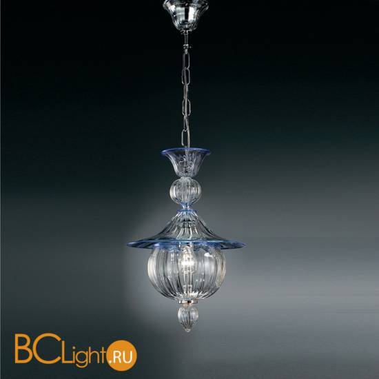 Подвесной светильник Vetri Lamp 1031/38 Cristallo/Blu