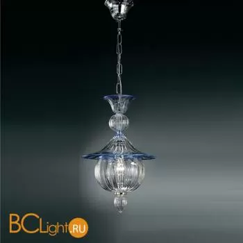 Подвесной светильник Vetri Lamp 1031/38 Cristallo/Blu