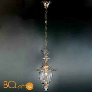Подвесной светильник Vetri Lamp 1032/38 Cristallo/Ambra