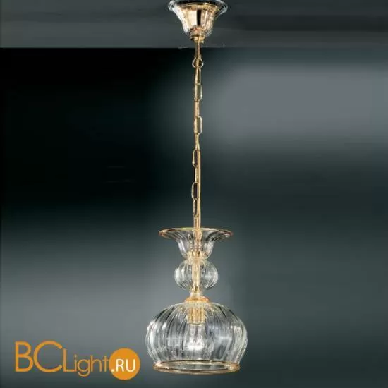 Подвесной светильник Vetri Lamp 1033/18 Cristallo/Ambra
