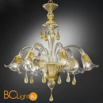 Люстра Vetri Lamp 1182/6 Cristallo/Oro