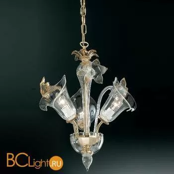 Люстра Vetri Lamp 303/3 Cristallo/Ambra