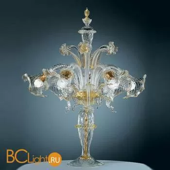 Настольная лампа Vetri Lamp 87/T5 Cristallo/Oro 24Kt