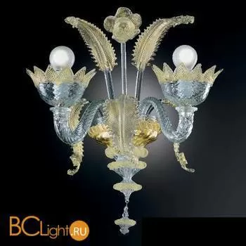 Бра Vetri Lamp 86/A2 Cristallo/Oro 24Kt