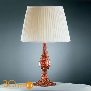 Настольная лампа Vetri Lamp 96 Rosso/Oro 24 kt. Completo