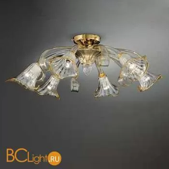Потолочная люстра Vetri Lamp 1028/6 Cristallo/Ambra