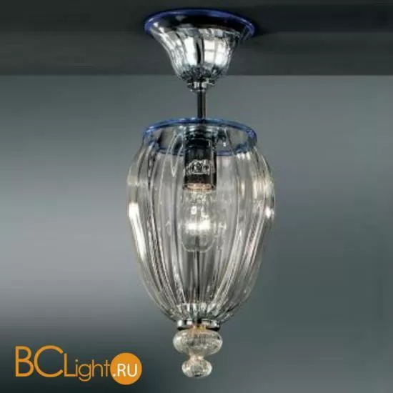 Потолочный светильник Vetri Lamp 1036/22 Cristallo/Blu
