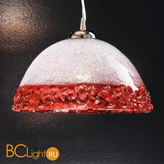 Подвесной светильник Vetri Lamp 1158/25 Cristallo/Rosso