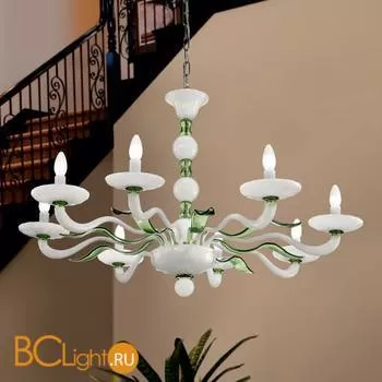 Люстра Vetri Lamp 1171/8 Bianco/Verde oliva