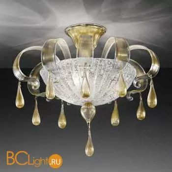 Подвесной светильник Vetri Lamp 1183/PL55 Cristallo/Oro 24 Kt.