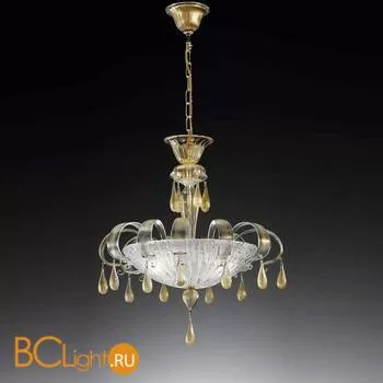 Подвесной светильник Vetri Lamp 1183/S55 Cristallo/Oro 24 Kt.