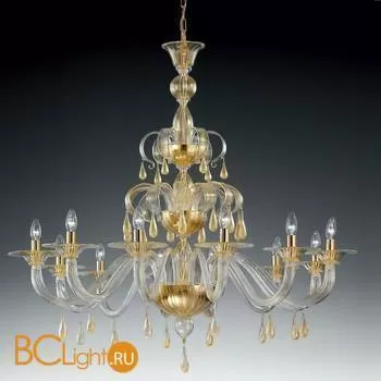 Люстра Vetri Lamp 1184/12 Oro 24 Kt.