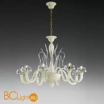 Люстра Vetri Lamp 1188/8 Bianco/Cristallo