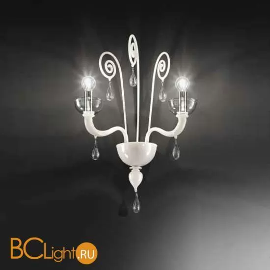 Бра Vetri Lamp 1200/A2 Bianco/Cristallo