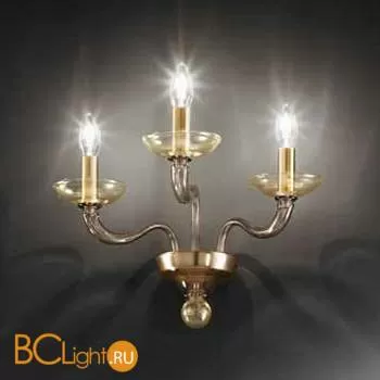 Бра Vetri Lamp 1201/A3 Verde scuro/Oro 24 Kt.