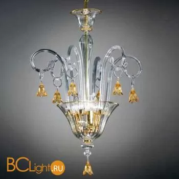 Подвесной светильник Vetri Lamp 90/S Cristallo/Ambra