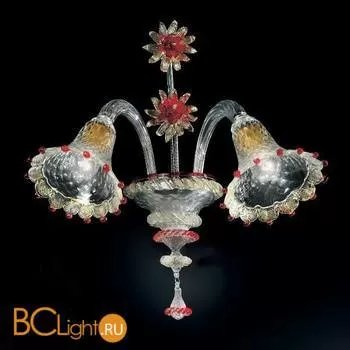 Бра Vetri Lamp 923/A2 Cristallo/Oro 24Kt/Rosso