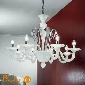 Люстра Vetri Lamp 924/8 Bianco/Cristallo
