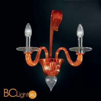 Бра Vetri Lamp 924/A2 Arancio/Cristallo