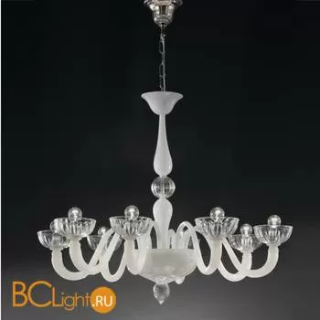 Люстра Vetri Lamp 925/8 Bianco/Cristallo