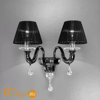 Бра Vetri Lamp 928/A2 Nero/Cristallo/Nero