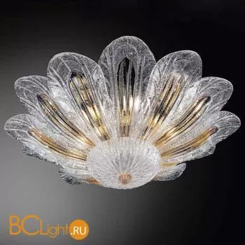 Настенно-потолочный светильник Vetri Lamp 954/70 Cristallo/Ambra