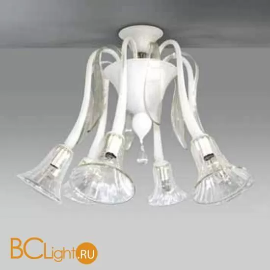 Потолочная люстра Vetri Lamp 986/6 Bianco/Cristallo