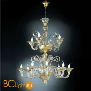 Люстра Vetri Lamp 993/8+4 Oro 24Kt