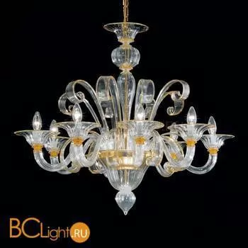 Люстра Vetri Lamp 994/8 Cristallo/Ambra