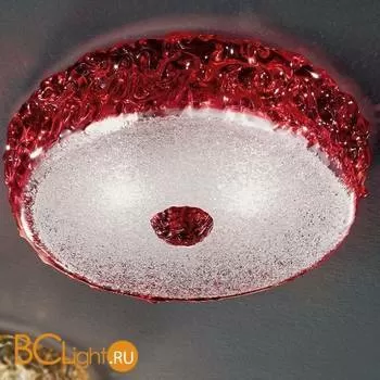 Потолочная лампа Vetri Lamp 999/40 Rosso/Cristallo