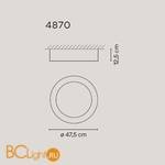 Потолочный светильник Vibia Duo 4870 18 /4A Graphite - Схема