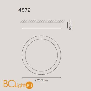 Потолочный светильник Vibia Duo 4872 58 /4A Cream - Схема