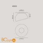 Потолочный светильник Vibia Duo 4880 58 /1A White - Схема