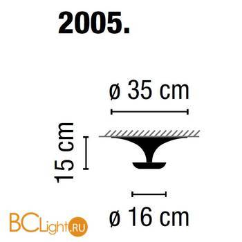 Спот (точечный светильник) Vibia Funnel 2005 10 White - Схема