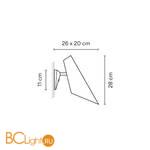 Бра Vibia I.Cono 0720 37 Terra Red - Схема