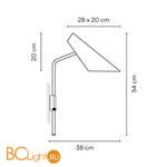 Бра Vibia I.Cono 0725 10 White - Схема